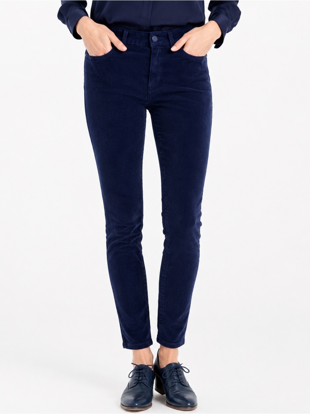 J.Crew Toothpick Navy Blue Corduroy Skinny Ankle Pants Women’s Size 26